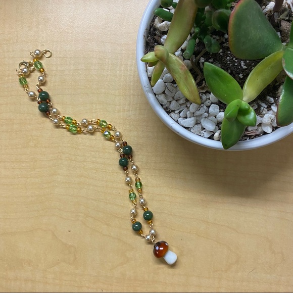 cute fairycore handmade mushroom necklace 🧚🏾 - Picture 2 of 2